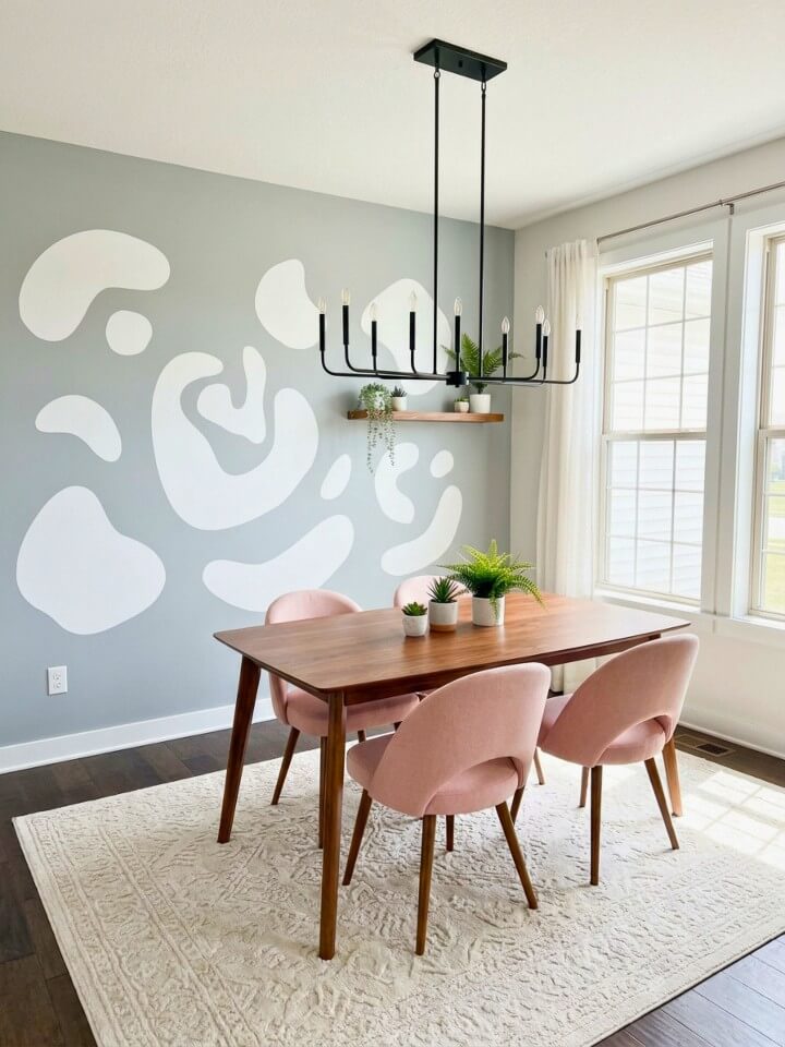 artistic wall decals to instantly transform your dining room