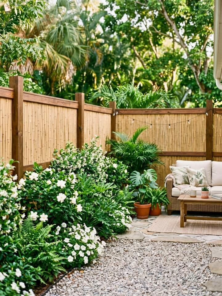 bamboo matting privacy screen
