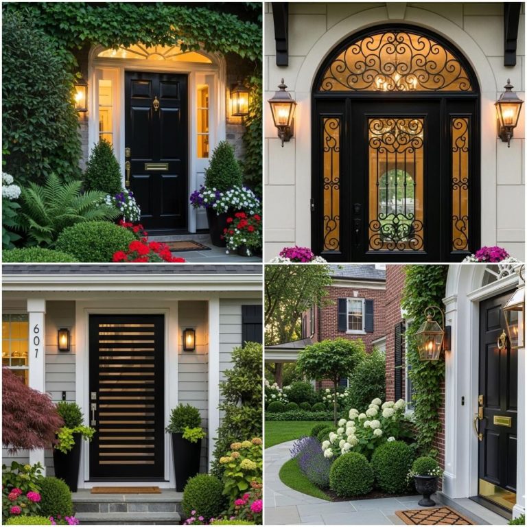 black front door ideas