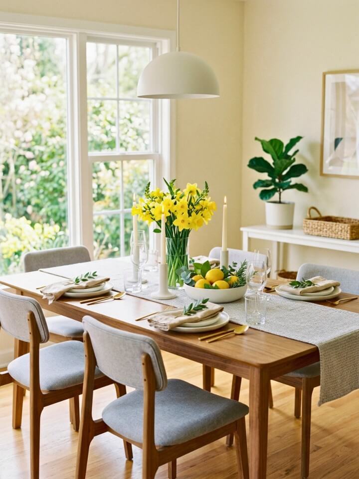 brighten your dining table with fresh spring centerpieces
