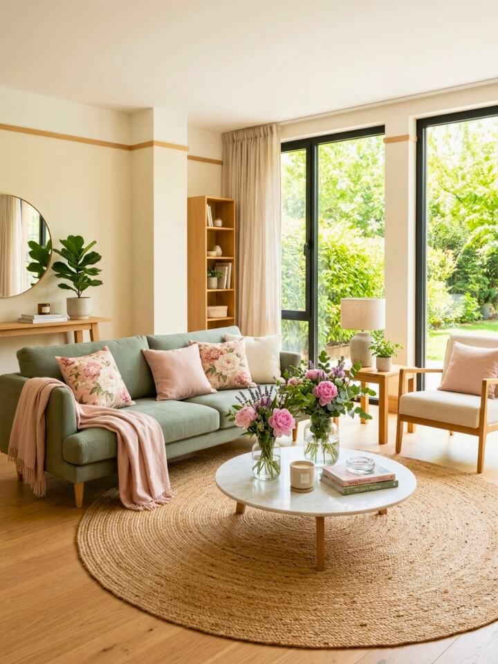 bring fresh energy with floral accents for spring home décor