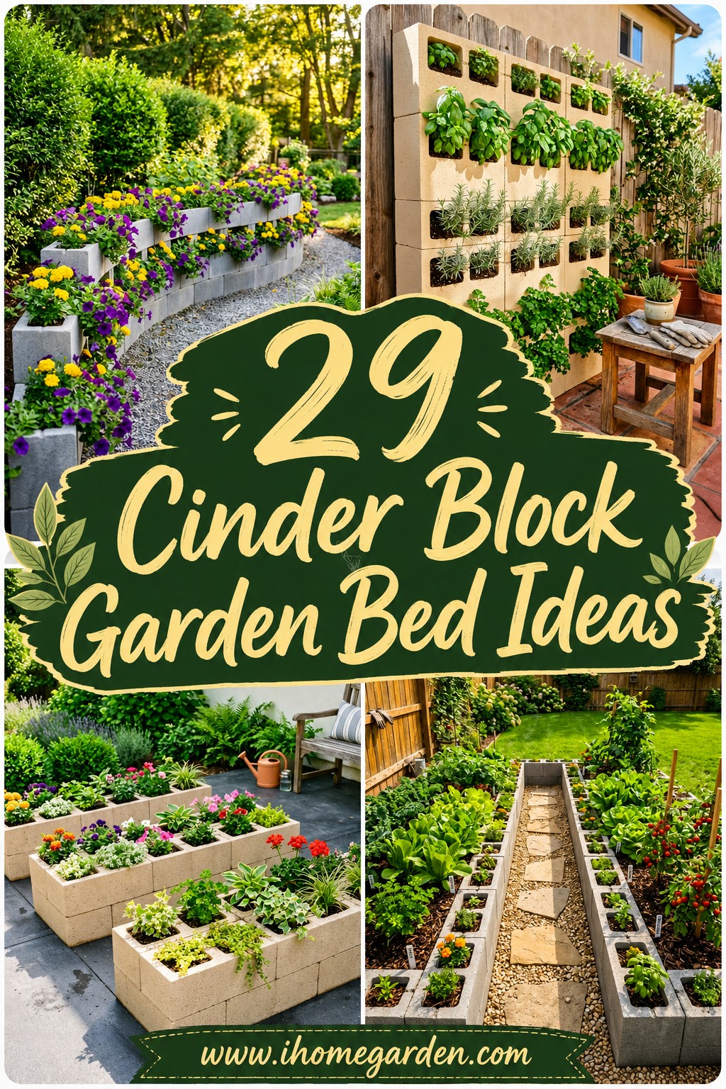 cinder block garden bed ideas to consider