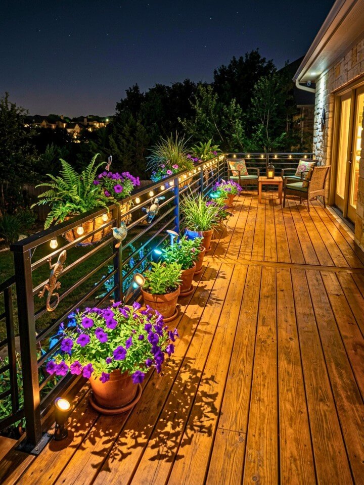 colored accent spotlights for dramatic effects
