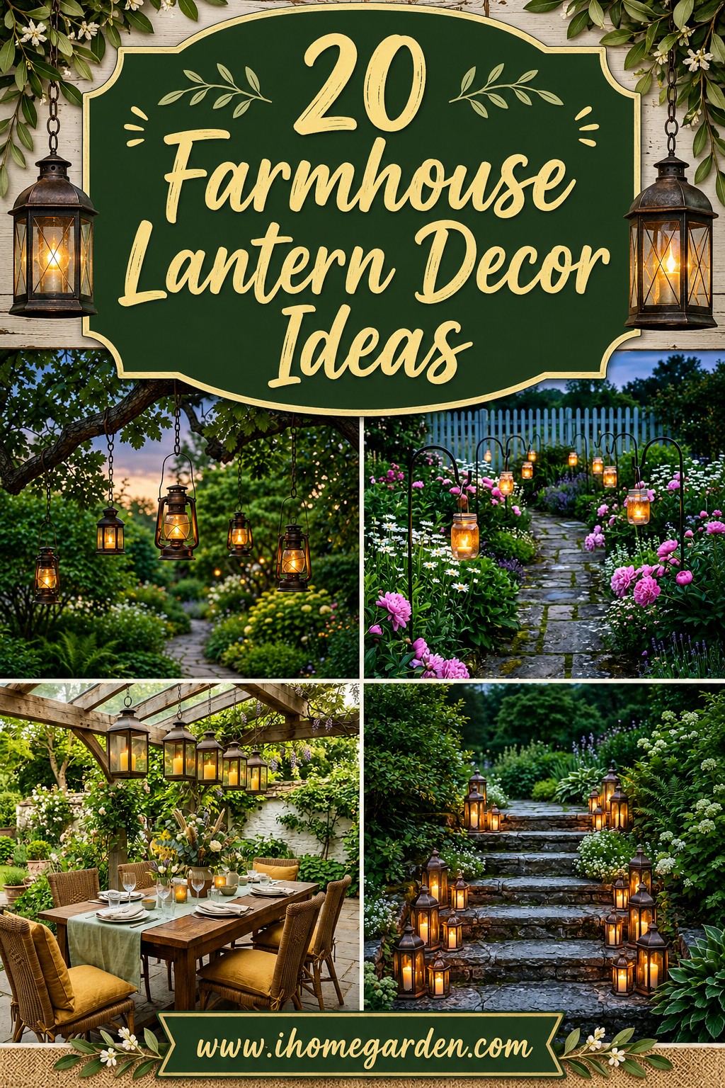 cool farmhouse lantern decor ideas