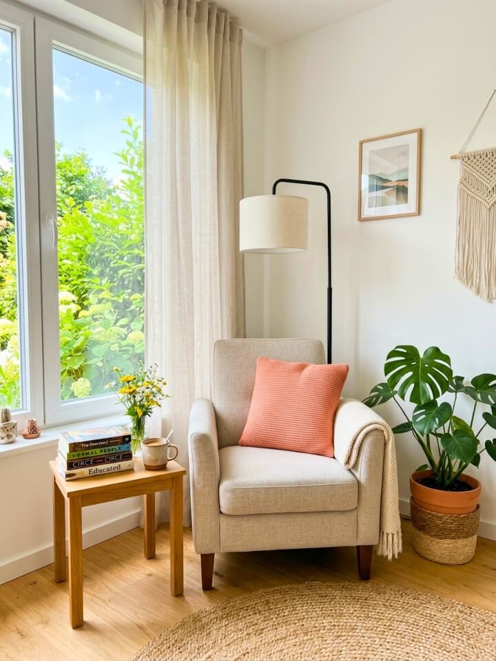 cozy summer reading corner ideas for a relaxing home