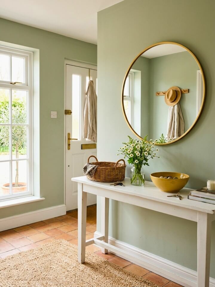 create a welcoming spring entryway with seasonal touches