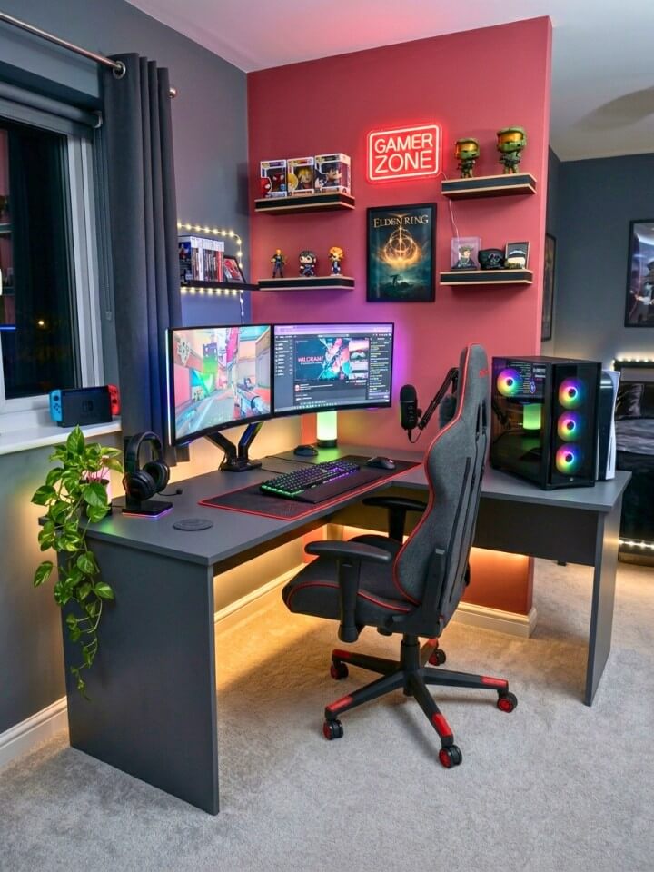 custom gaming desk station perfect for teens