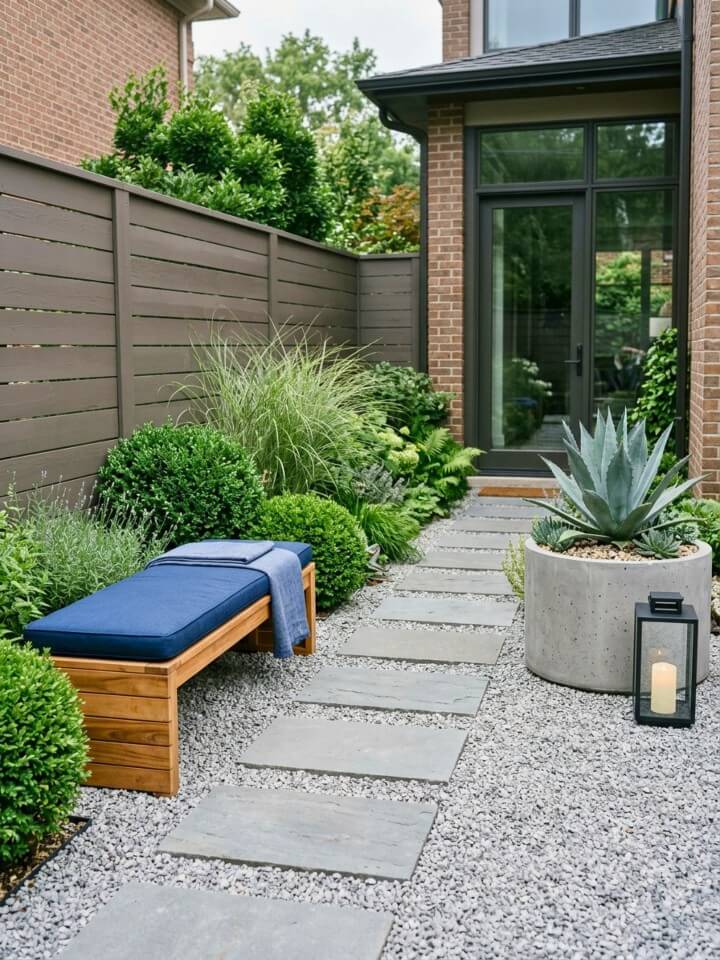 decorative gravel paths and stepping stones for your patio
