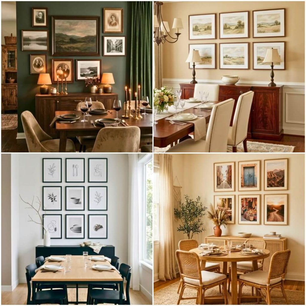 dining room picture wall ideas and designs