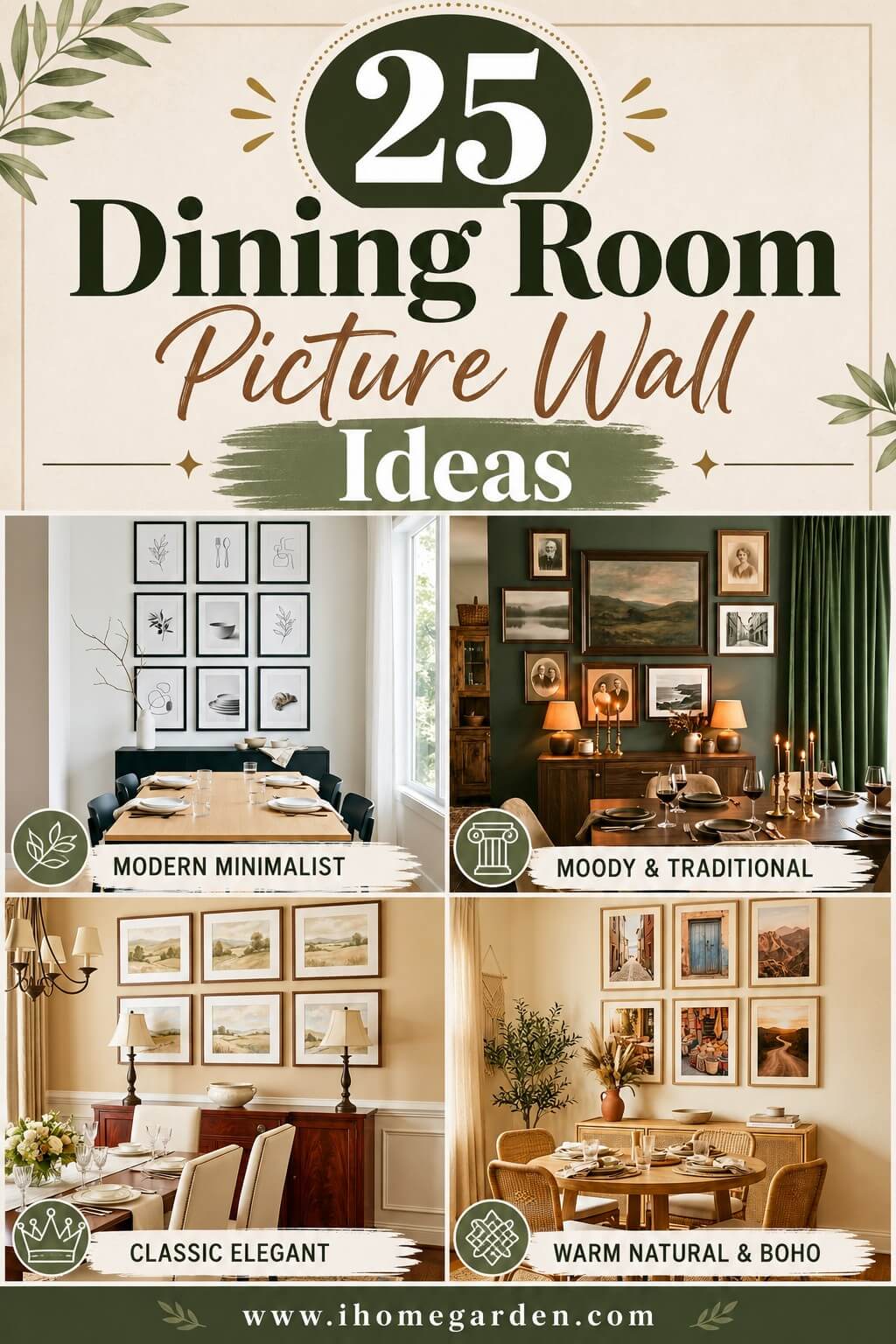 dining room picture wall ideas