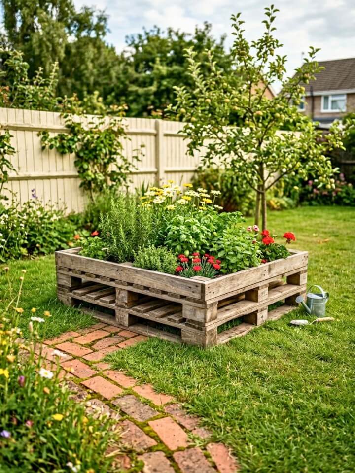 eco friendly reclaimed pallet planter