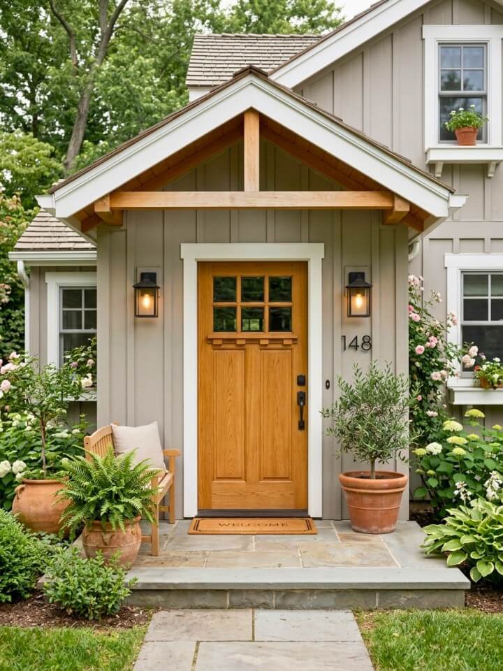entryway accent siding for a strong first impression
