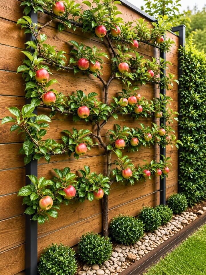 espalier apple trees for narrow yard