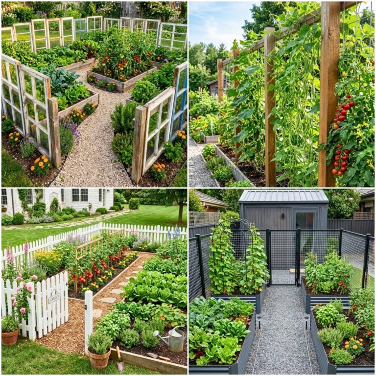 fenced vegetable garden ideas