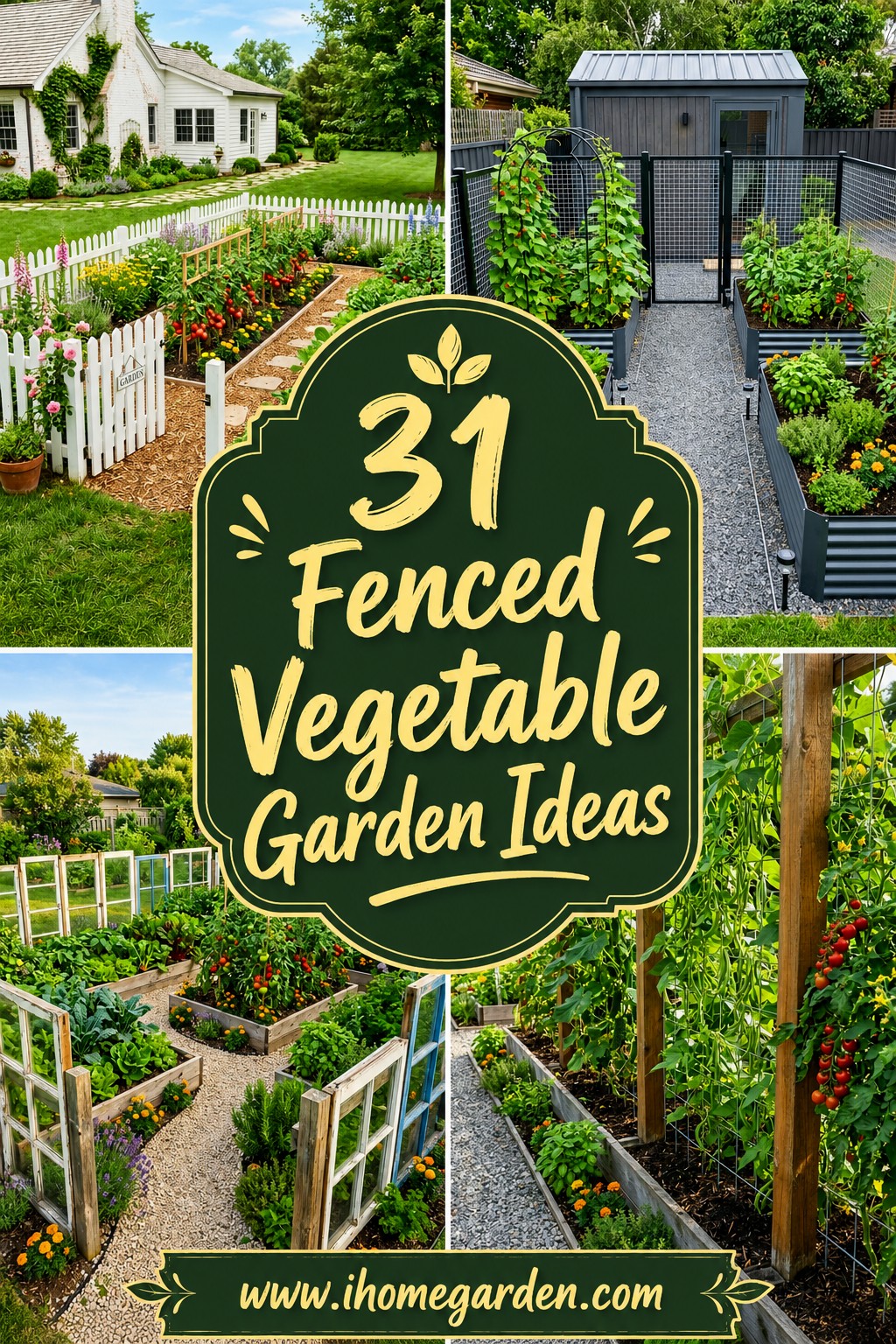 fenced vegetable gardens