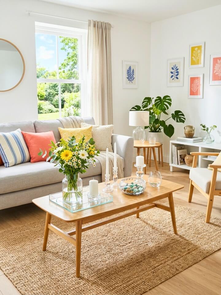 glass accent ideas for airy summer home décor