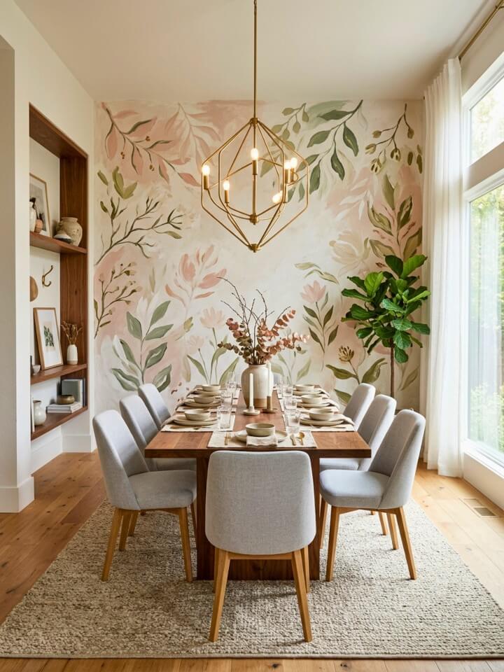 hand painted murals to elevate the atmosphere