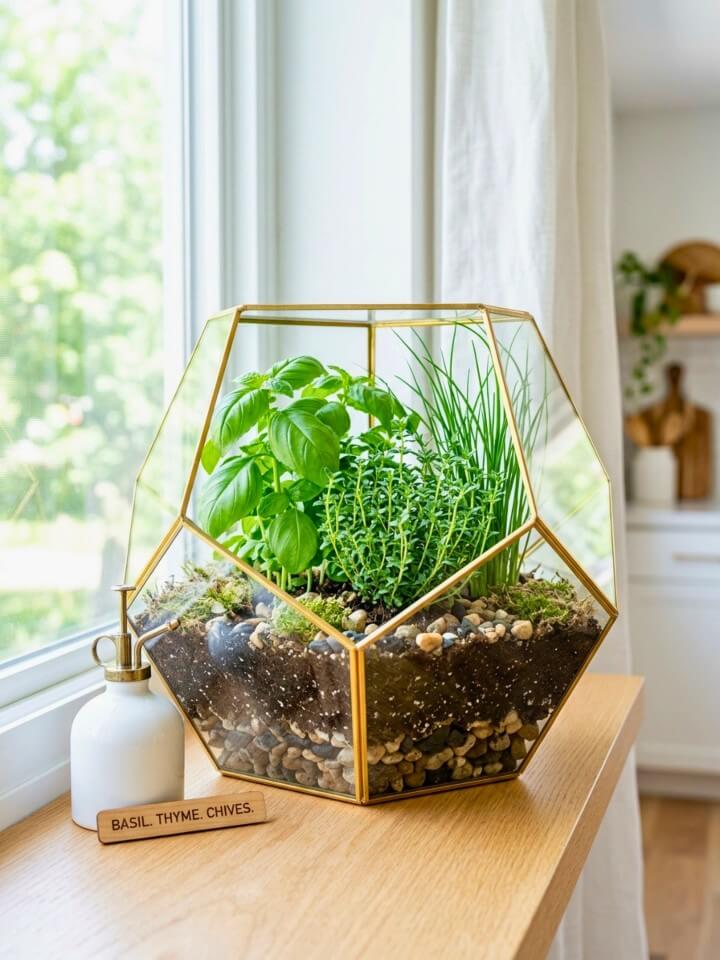 indoor terrarium herb garden ideas