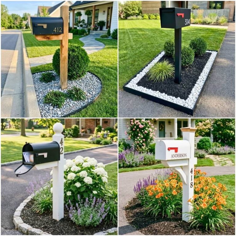 low maintenance mailbox landscaping ideas