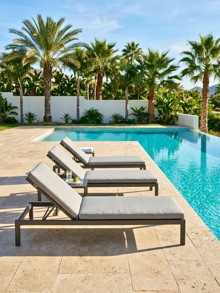modern steel frame recliners with clean lines