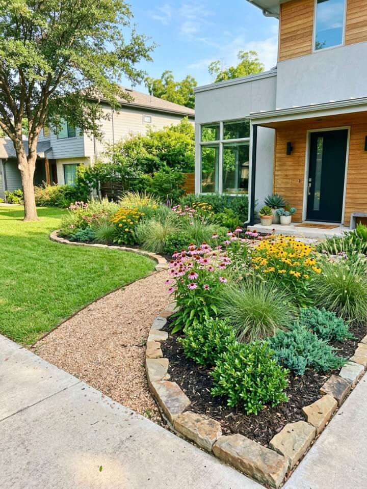 native plant landscaping with easy care garden beauty