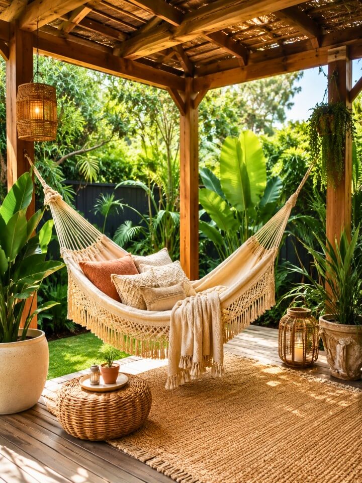 outdoor hammock for gentle swaying comfort