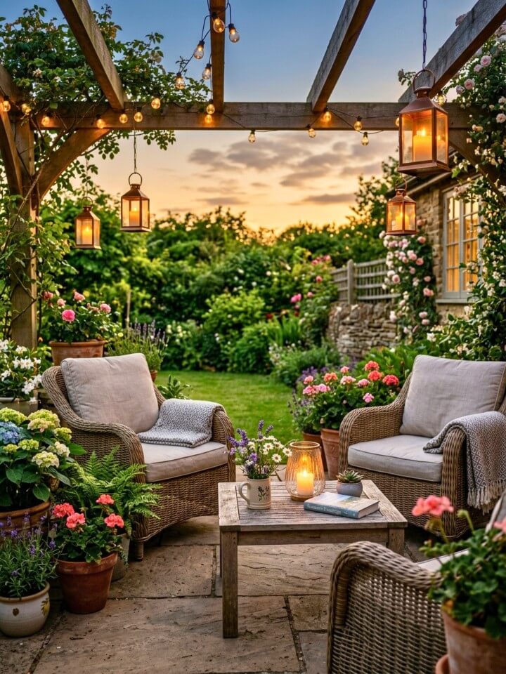 outdoor lantern ideas for warm summer evenings