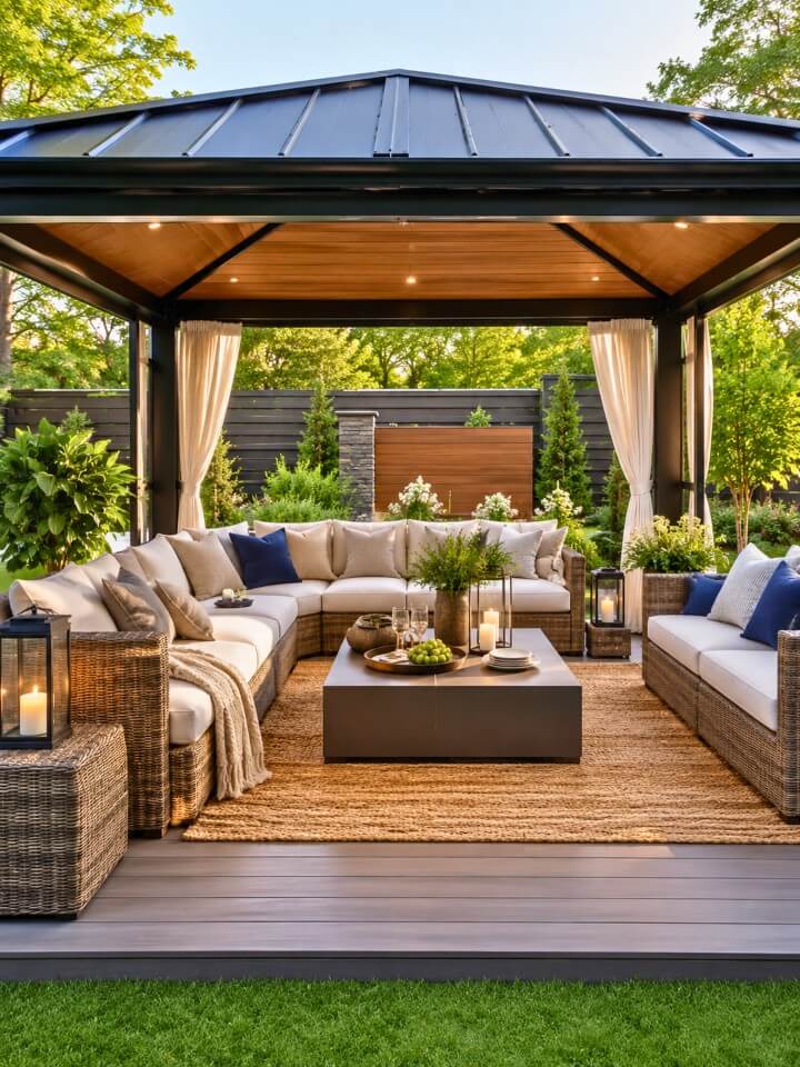 outdoor sofa for covered lounging