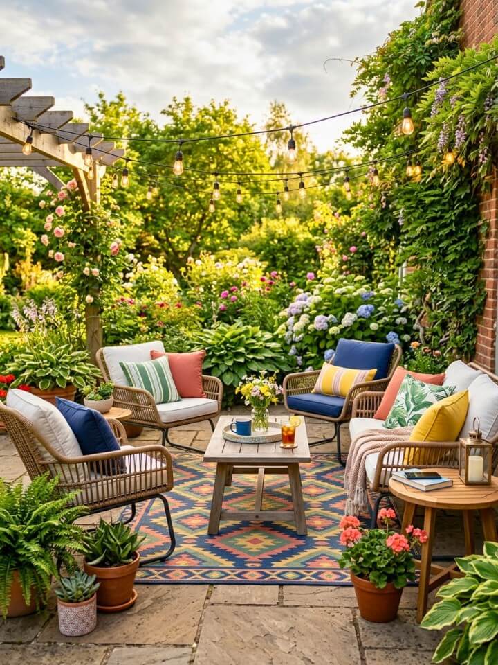 patio lounge ideas for stylish summer outdoor living
