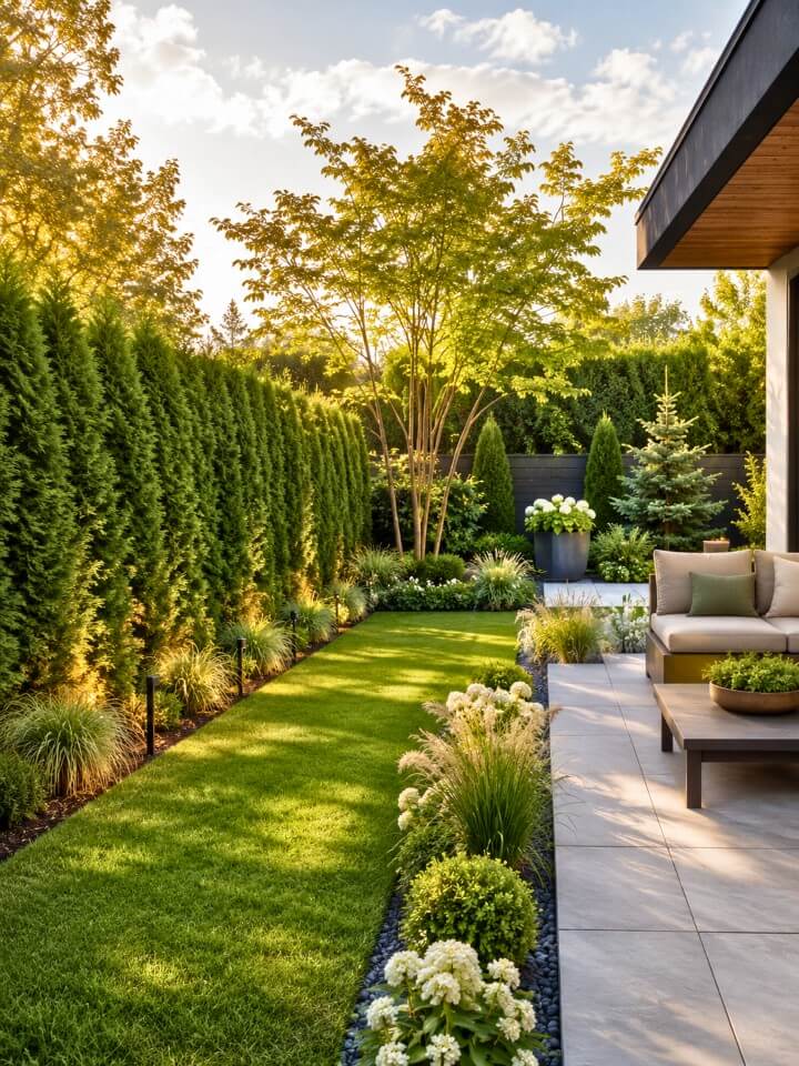 privacy hedge kdarchistyle landscaping ideas