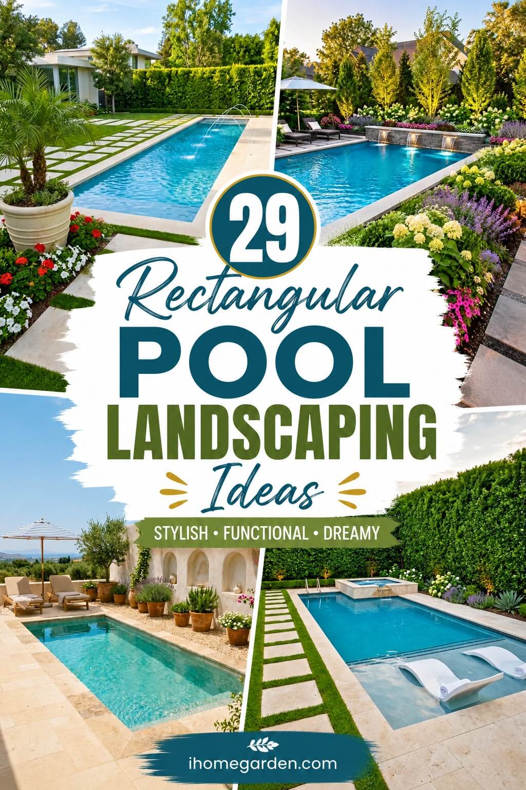 rectangular pool landscaping ideas