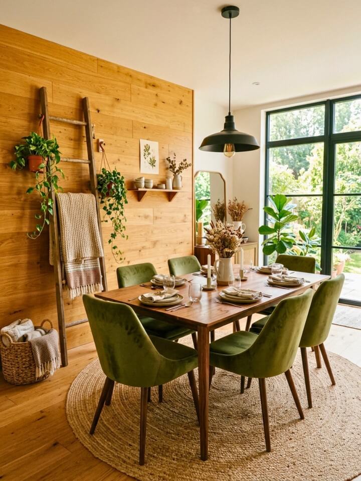 rustic ladder décor for a cozy touch