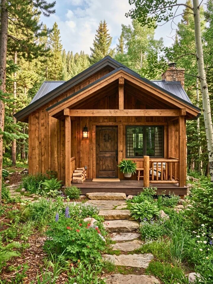 rustic natural wood siding for cabin charm
