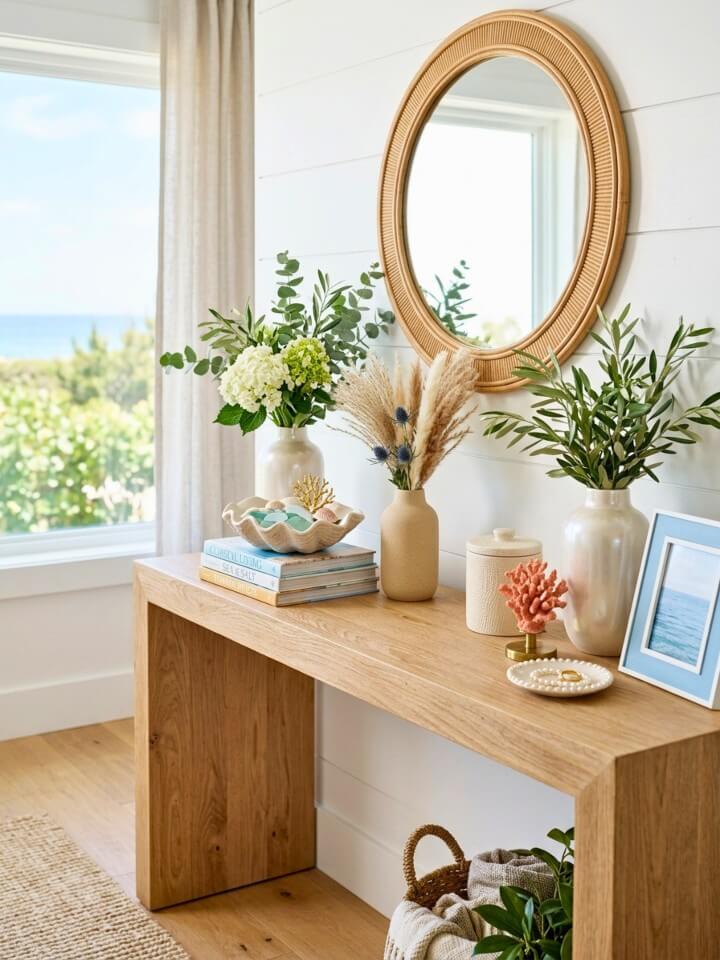 shell inspired accent ideas for elegant summer styling