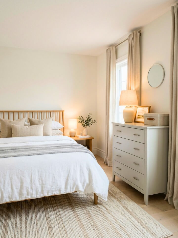 soft gray dresser for a calm look