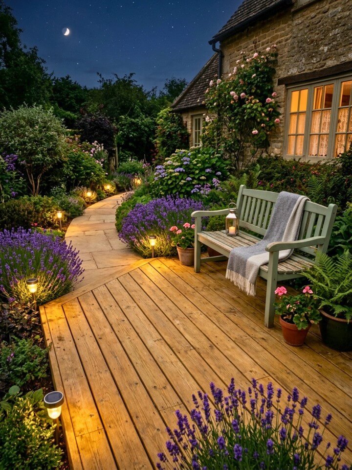 solar path lights for eco friendly deck lighting