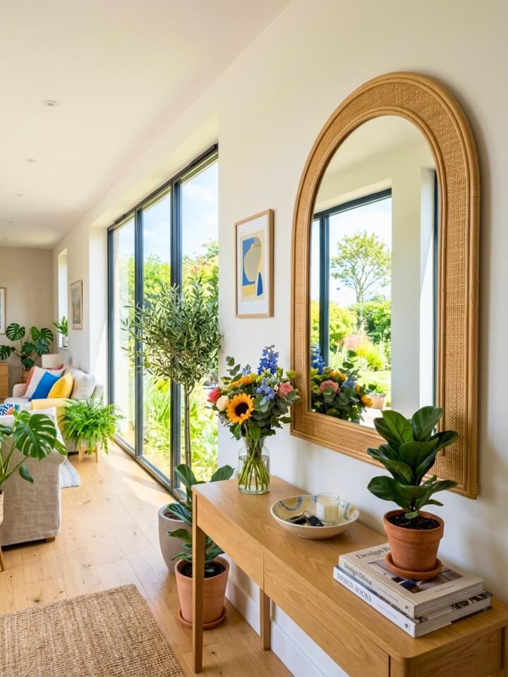 statement mirror ideas to reflect natural summer light