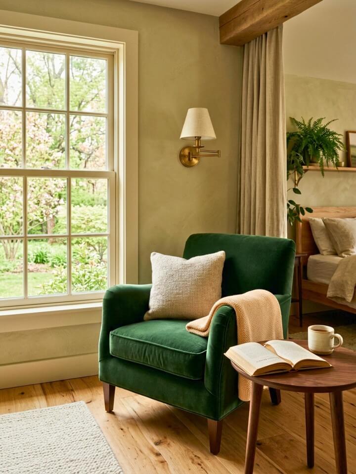 style a cozy reading corner for spring