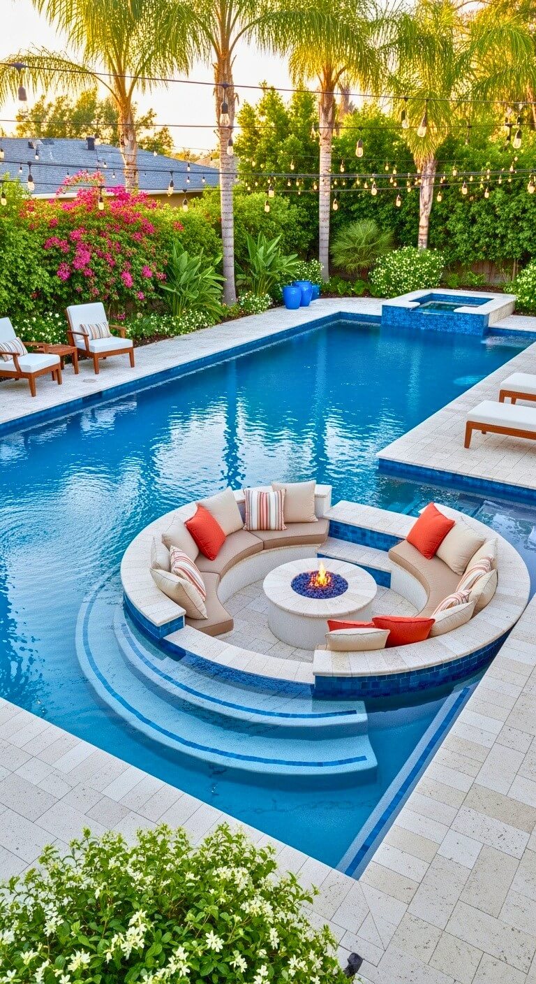 sunken seating areas