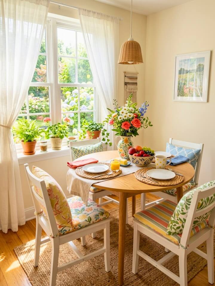 sunny breakfast nook ideas for a cheerful summer home