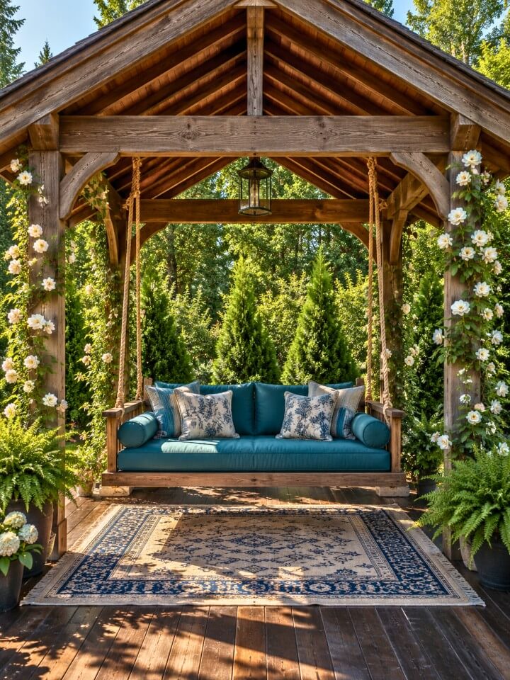swing bench for gazebo