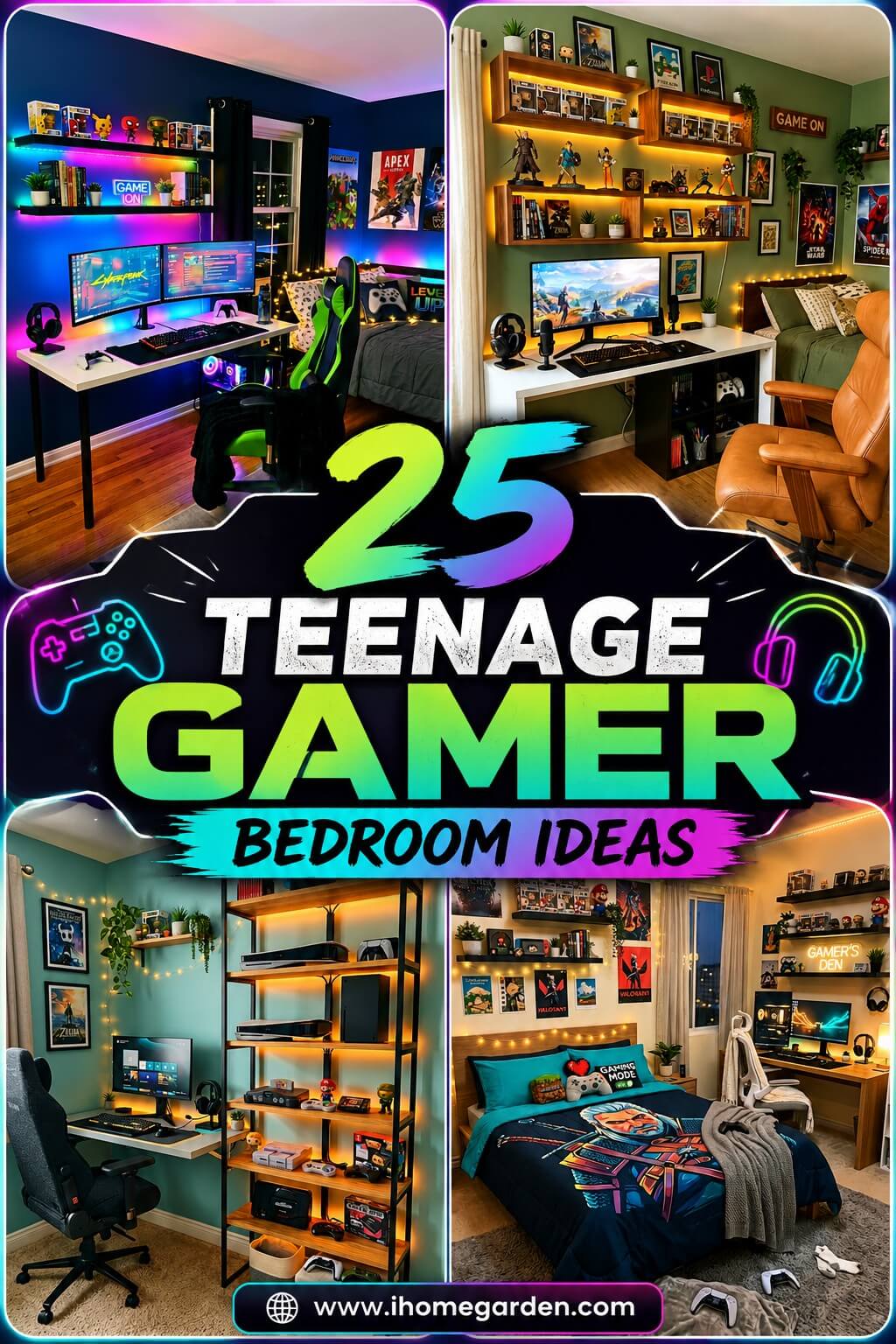 teenage gamer bedroom design ideas