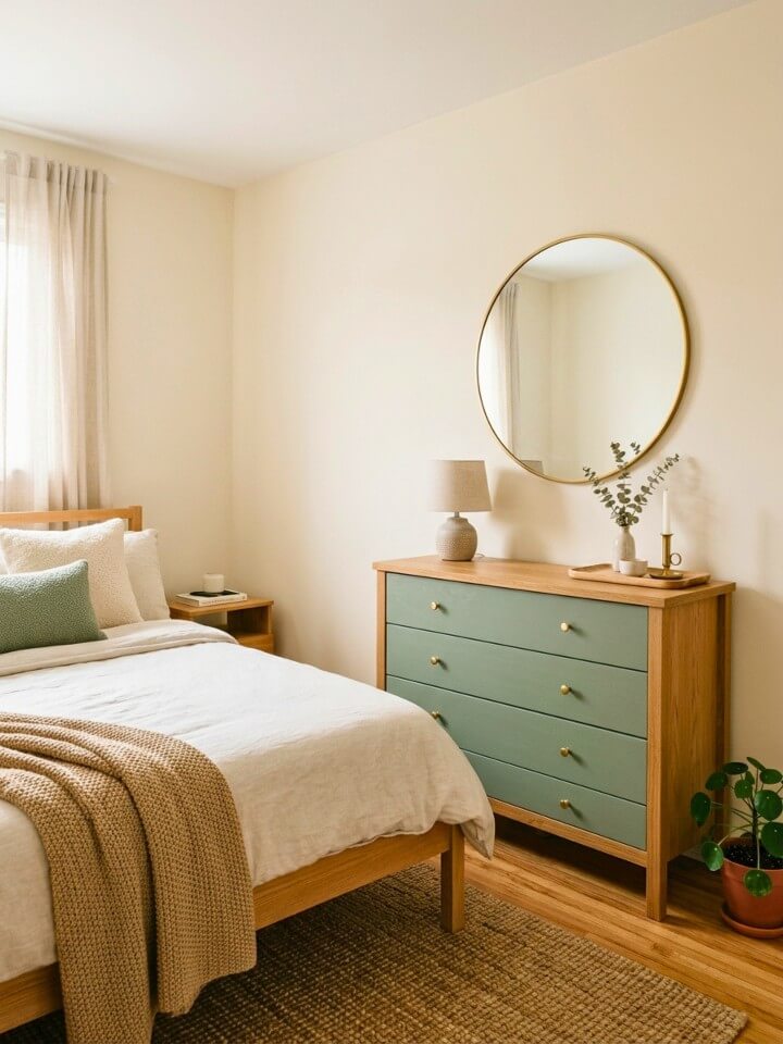 two tone dresser for added style