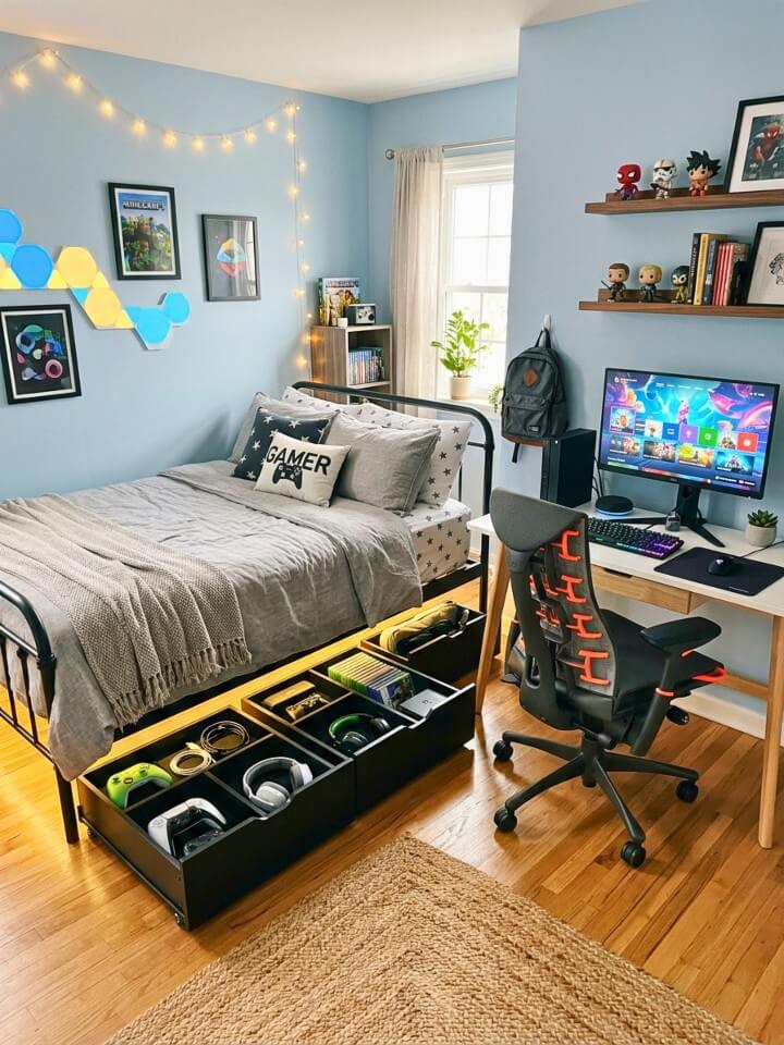 under bed storage solutions for gaming accessories
