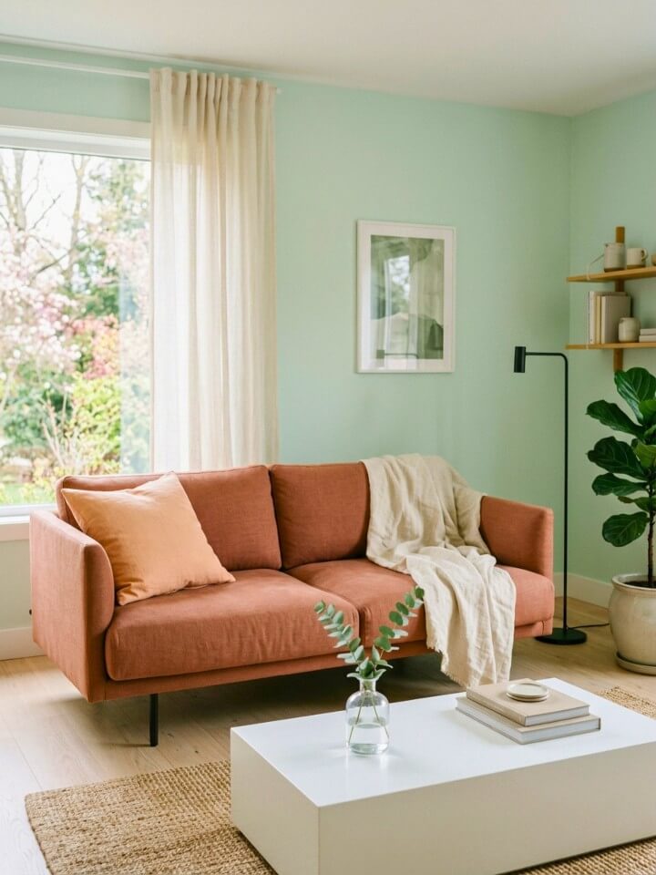 update your sofa with a lightweight throw blanket