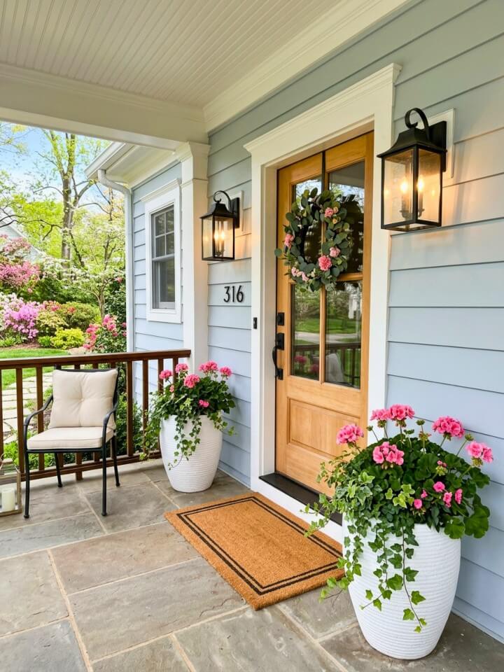 welcome guests with a spring home décor porch refresh