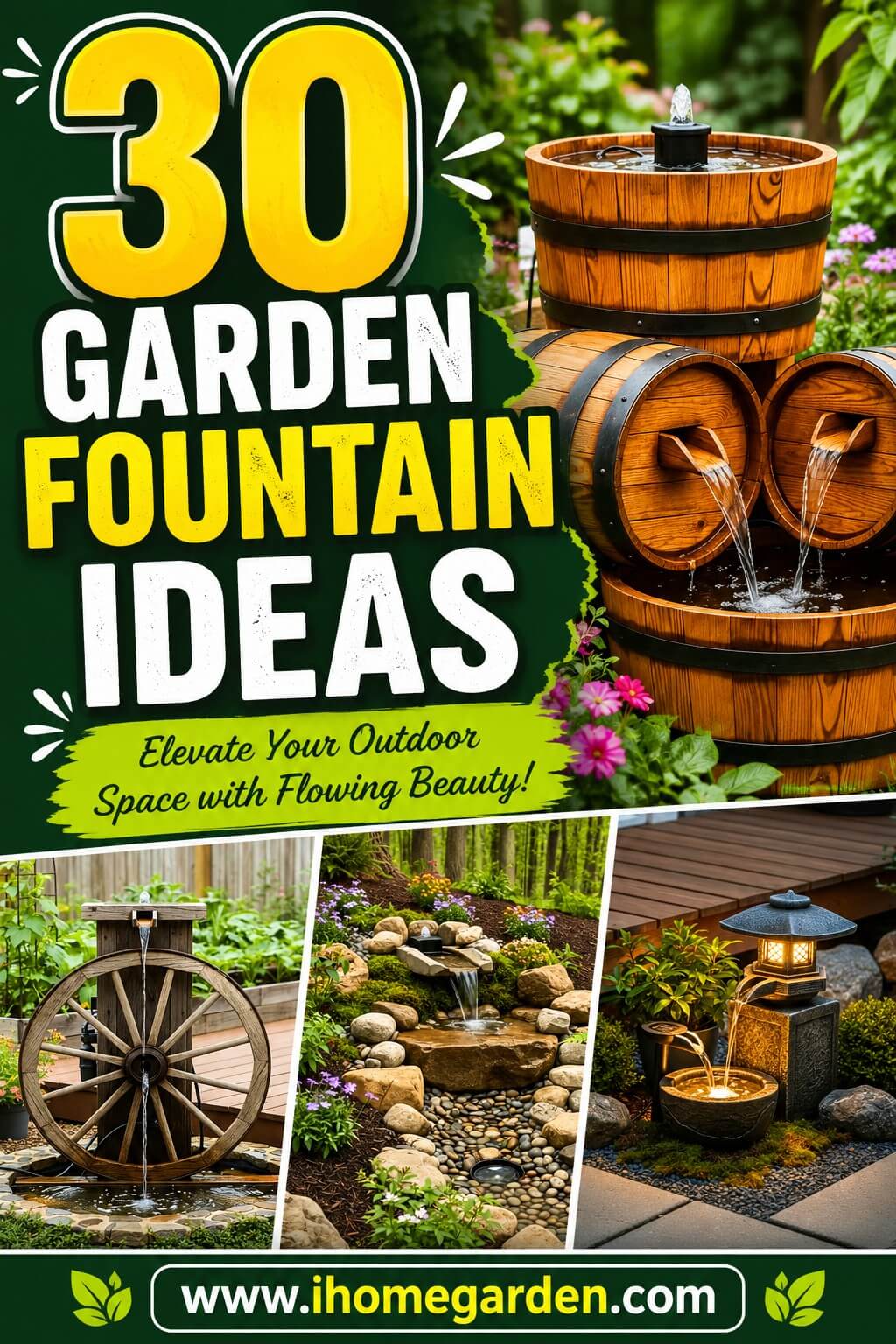Garden Fountain Ideas and designs