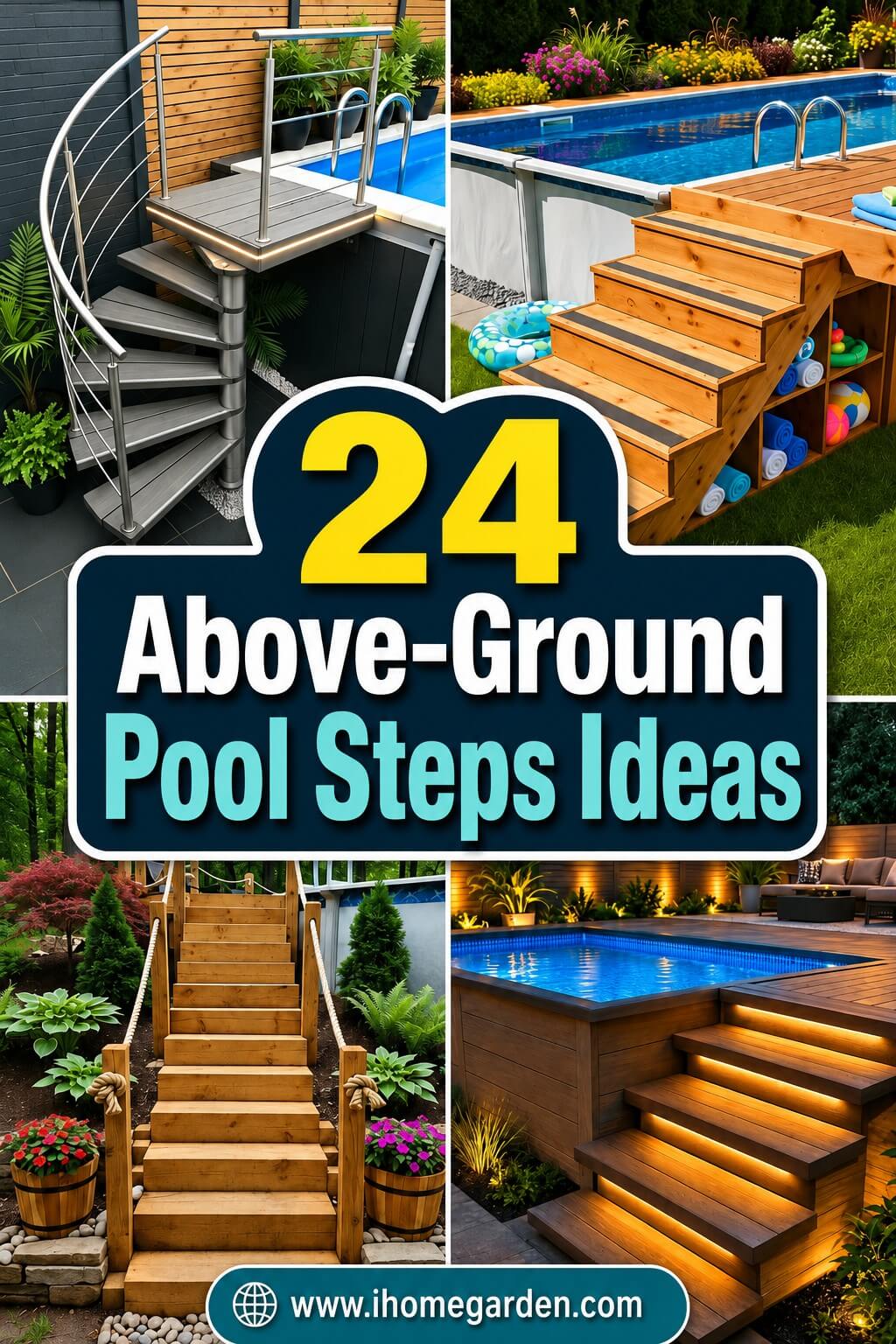 above ground pool steps