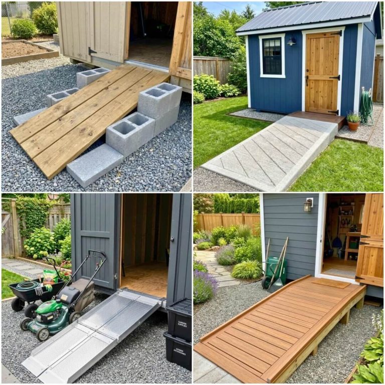 adorable shed ramp ideas