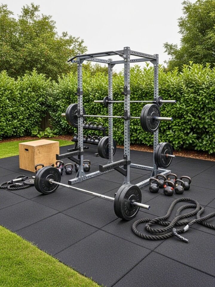 backyard crossfit zone for functional training